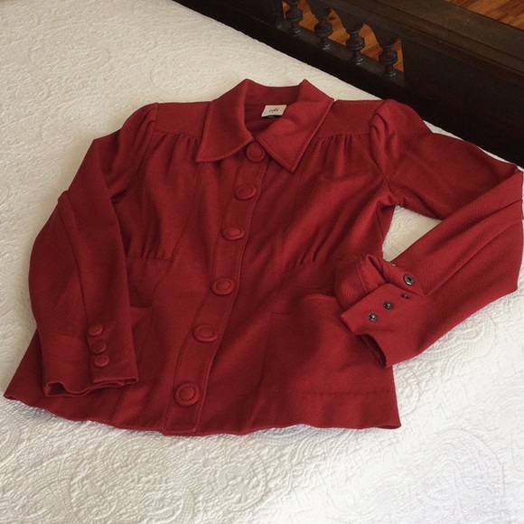 Red/Rust Button-Up Blazer - Picture 1 of 9